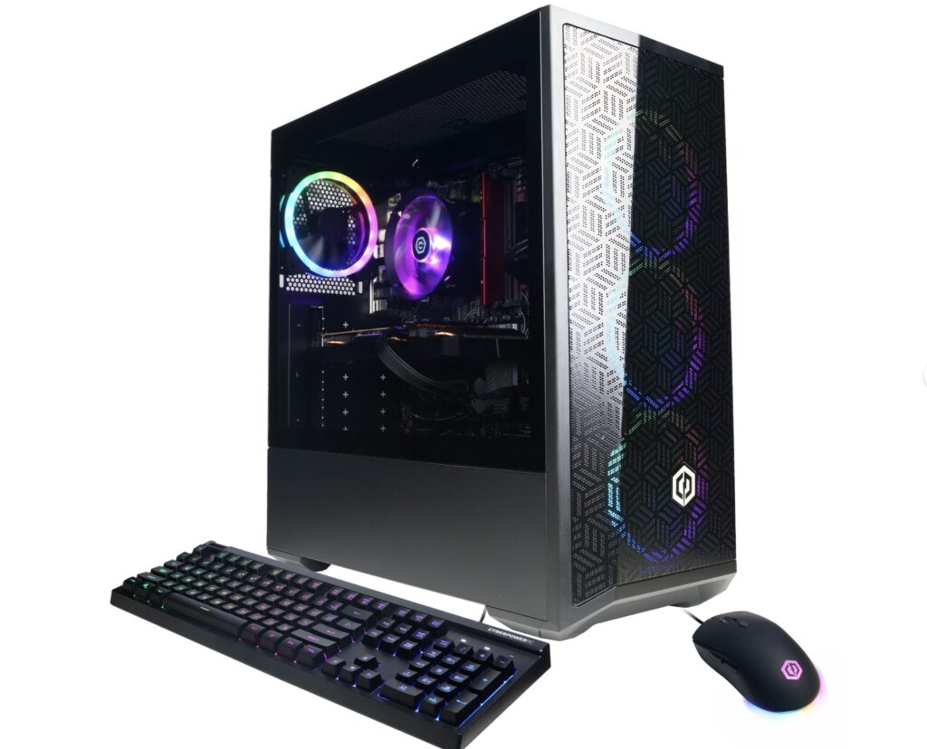 CyberPowerPC Gamer Master desktop with Ryzen 5 7600 CPU and Radeon RX 7600 GPU, labeled “$809 deal”