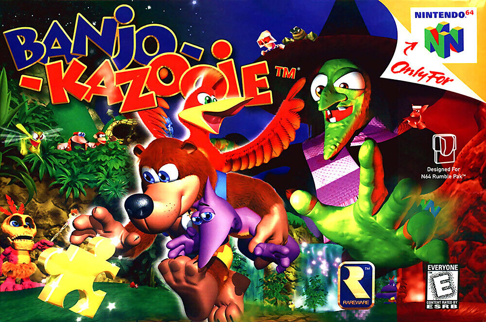 Banjo and Kazooie in action from the original Banjo-Kazooie game
