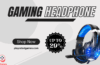 BENGOO V-4 Gaming Headset with Noise-Cancelling Mic and LED Lights for PS5 Xbox PC
