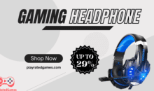 BENGOO V-4 Gaming Headset with Noise-Cancelling Mic and LED Lights for PS5 Xbox PC