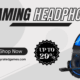 BENGOO V-4 Gaming Headset with Noise-Cancelling Mic and LED Lights for PS5 Xbox PC