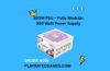 POINWER 850W white fully modular power supply with RGB fan and white flat cables