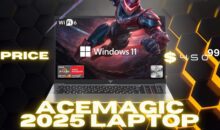 ACEMAGIC AX16PRO Gaming Laptop with Ryzen 7, 16GB RAM, and 16.1" Display