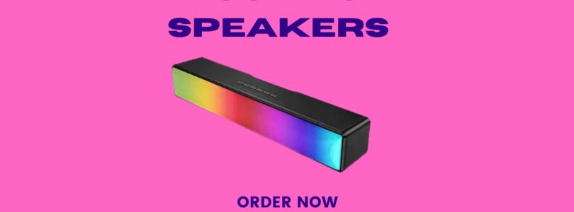 "AFK RGB Computer Sound Bar with Bluetooth 5.1, USB Power, and Stereo Speakers"