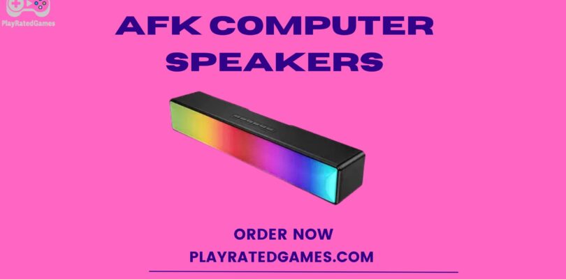 "AFK RGB Computer Sound Bar with Bluetooth 5.1, USB Power, and Stereo Speakers"