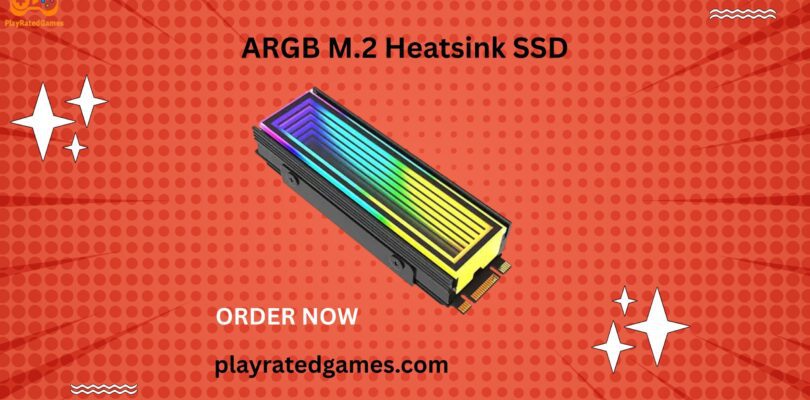 OwlTree ARGB M.2 SSD Heatsink with aluminum body and thermal pads for NVMe 2280 drives