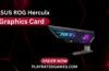 ASUS ROG Herculx Anti-Sag GPU Bracket with RGB lighting and spirit level for PC builds