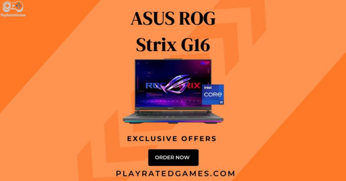 ASUS ROG Strix G16 (2025) – High-Performance Gaming Laptop with Intel i7 and RTX 5060 GPU ASUS ROG Strix G16 (2025) Gaming Laptop with RGB lighting, 16-inch display, and sleek Eclipse Gray design