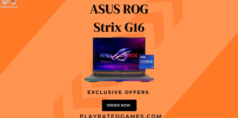 ASUS ROG Strix G16 (2025) Gaming Laptop with RGB lighting, 16-inch display, and sleek Eclipse Gray design