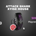 ATTACK SHARK X11SE RGB Gaming Mouse with Ergonomic Design and Side Buttons