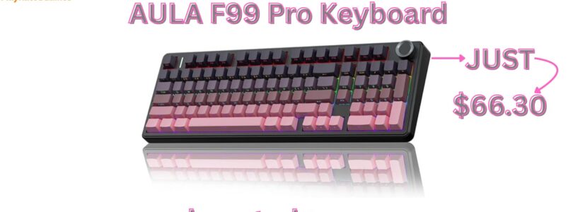 "AULA F99 Wireless Mechanical Gaming Keyboard with RGB Backlit Keys and Tri-Mode Connectivity"