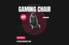 Atlantic ergonomic white gaming chair with high back, reclining feature, and adjustable armrests