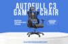 Ergonomic purple TUKAKA gaming chair with footrest, massage lumbar support, and reclining function.