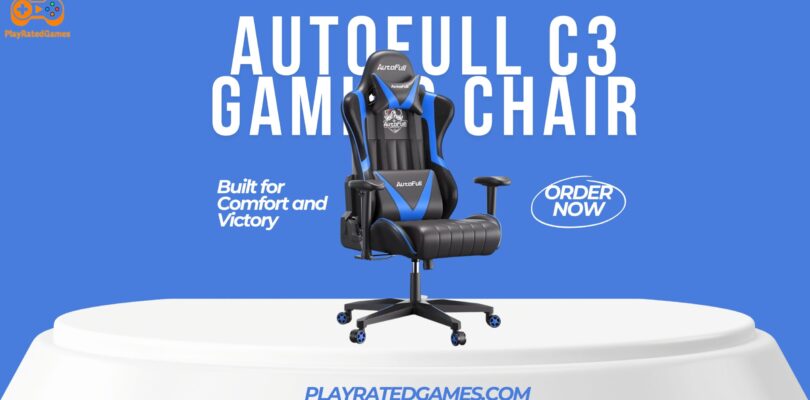 Ergonomic purple TUKAKA gaming chair with footrest, massage lumbar support, and reclining function.