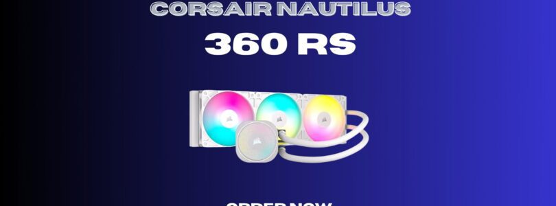 SAMA L60 360mm AIO Liquid CPU Cooler in white with triple ARGB fans and aluminum radiator