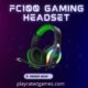 FC100 Gaming Headset with Microphone, RGB Light, Over-Ear Design for PS5, Xbox, PC, and Switch