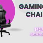 "Homall white gaming chair with high back, lumbar support, and ergonomic design"