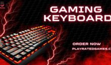 SteelSeries Apex Pro TKL HyperMagnetic RGB Gaming Keyboard with OLED screen and tenkeyless design in black.
