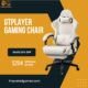 GTPLAYER Ergonomic Gaming Chair with Footrest and Lumbar Support in White