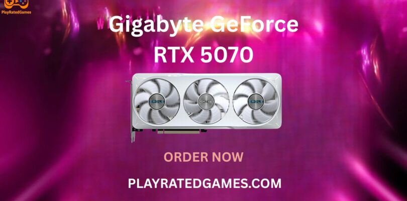 ZOTAC Gaming GeForce RTX 5070 Graphics Card with RGB lighting and triple fan cooling