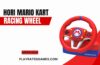 HORI Mario Kart Racing Wheel for Nintendo Switch with Red Design and Foot Pedal