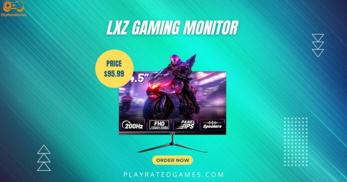 "LXZ 24.5-Inch 200Hz Gaming Monitor – FHD IPS Display, HDMI/DP, Eye Care, Wall Mountable" "LXZ 24.5-Inch 200Hz FHD Gaming Monitor with Frameless IPS Display – Black"