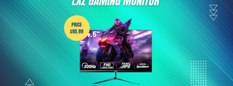 "LXZ 24.5-Inch 200Hz FHD Gaming Monitor with Frameless IPS Display – Black"