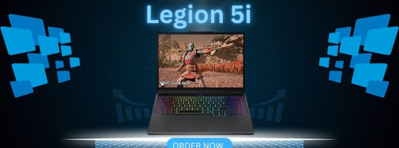 Lenovo Legion 5i gaming laptop with 15-inch OLED display and NVIDIA RTX 5070 graphics