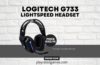 Logitech G733 Lightspeed wireless gaming headset in black with RGB lighting and suspension headband