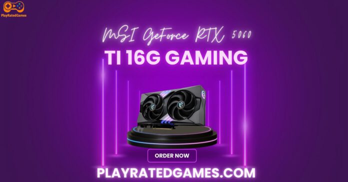 MSI RTX 5060 Ti 16GB Gaming Trio OC – High-Performance Graphics Card MSI GeForce RTX 5060 Ti 16G Gaming Trio OC Graphics Card with RGB lighting and triple-fan cooling system