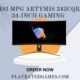 MSI Optix MAG342CQR 34-Inch Curved Gaming Monitor with RGB, 144Hz, 1ms, and UltraWide QHD resolution on a clean background