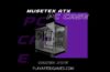 MUSETEX Y6 Mid Tower ATX PC Case with 270-degree tempered glass panels and three pre-installed 120mm fans in black matte finish