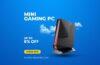 TOPGRO T1-Pro Mini Gaming PC with Intel Core i9, RTX 4060, RGB lighting, and compact black case.
