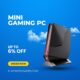 TOPGRO T1-Pro Mini Gaming PC with Intel Core i9, RTX 4060, RGB lighting, and compact black case.