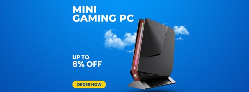 TOPGRO T1-Pro Mini Gaming PC with Intel Core i9, RTX 4060, RGB lighting, and compact black case.