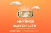 Nintendo Switch Lite Hyrule Edition handheld gaming console in gold color with Hyrule design