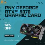 PNY GeForce RTX 5070 ARGB Triple Fan Graphics Card with RGB Lighting