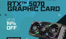 PNY GeForce RTX 5070 ARGB Triple Fan Graphics Card with RGB Lighting