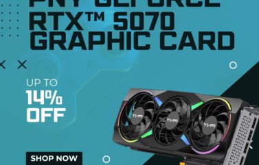 PNY GeForce RTX 5070 ARGB Triple Fan Graphics Card with RGB Lighting