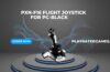 PXN 2113 flight simulator joystick with throttle and vibration for PC gaming