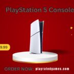 PlayStation 5 Slim Console with DualSense Controller on white background