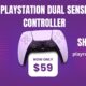 PlayStation DualSense Wireless Controller for PS5 in White with Adaptive Triggers and Haptic Feedback