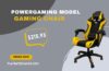 Powergaming Model Gaming Chair in Black and Yellow with Ergonomic Design