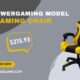 Powergaming Model Gaming Chair in Black and Yellow with Ergonomic Design