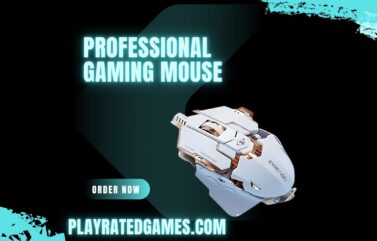 GravaStar Mercury X Pro wireless gaming mouse in gray with magnesium alloy hollow body and RGB lighting.