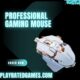 GravaStar Mercury X Pro wireless gaming mouse in gray with magnesium alloy hollow body and RGB lighting.