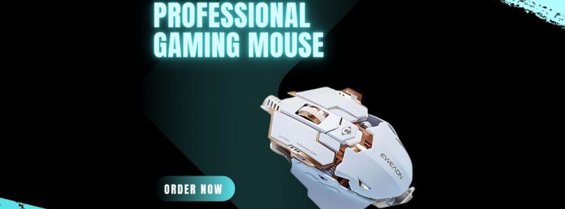 GravaStar Mercury X Pro wireless gaming mouse in gray with magnesium alloy hollow body and RGB lighting.