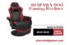 "RESPAWN 900 Racing Style Gaming Recliner Chair in Gray with Cupholder and Footrest Extended"
