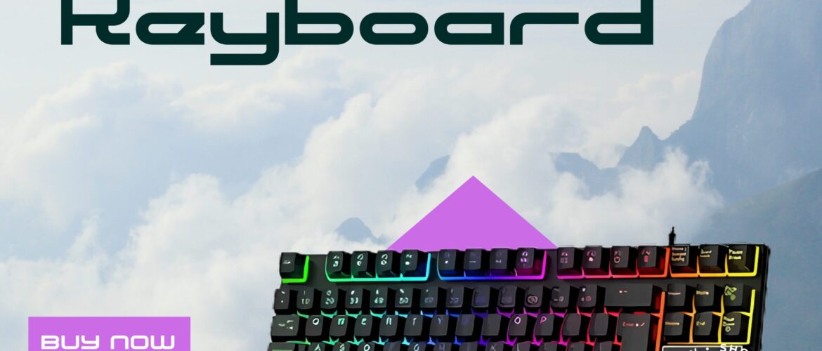 Retro-style RK ROYAL KLUDGE S108 Mechanical Gaming Keyboard with RGB backlighting and round keycaps in black.
