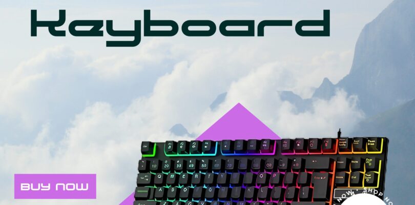 Retro-style RK ROYAL KLUDGE S108 Mechanical Gaming Keyboard with RGB backlighting and round keycaps in black.